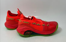Load image into Gallery viewer, Under Armour Mens Curry 6 3020612 Orange Green Sneakers Shoes Size 7.5 No Laces
