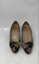 Load image into Gallery viewer, Bruno Magli Womens Black Brown Leather Slip-On Pump Heels Size 7.5 B
