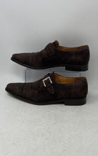 Load image into Gallery viewer, Cordwainer Mens Brown Suede Buckle Monk Strap Dress Shoes Size 8.5
