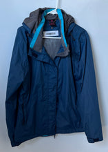 Load image into Gallery viewer, DK Little Donkey Andy Womens Blue Hooded Full-Zip Rain Jacket Size Large
