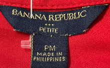 Load image into Gallery viewer, Banana Republic Womens Red Long Sleeve Double Pocket Button-Up Shirt Size PM
