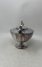 Load image into Gallery viewer, Vintage Antique Silver-Tone Scalloped Edges And Pedestal Base Lidded Teapot
