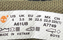 Load image into Gallery viewer, Timberland Boys Euro Hiker A61UB Brown Round Toe Lace-Up Ankle Boots Size 4

