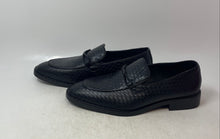 Load image into Gallery viewer, Unbranded Mens Black Leather Slip-On Almond Toe Loafer Shoes Size EUR 41
