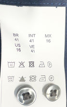 Load image into Gallery viewer, Hugo Boss Mens Blue Cotton Long Sleeve Slim Fit Easy Iron Dress Shirt Size 16
