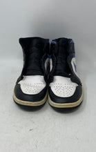 Load image into Gallery viewer, Nike Mens Air Jordan 1 Mid Blue White Black Sneaker Shoes Size 12 No Laces
