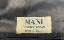 Load image into Gallery viewer, Authentic Mani By Giorgio Armani Mens Black Double-Breasted Blazer Size EUR 40
