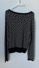 Load image into Gallery viewer, Guess Womens Black &amp; Gray Signature Print Long Sleeve Pullover Sweater Size XL
