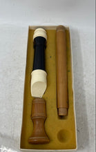 Load image into Gallery viewer, Gill Musical Instrument Black White Woodwinds Alto F Recorder Flute With Box
