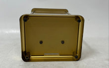 Load image into Gallery viewer, Vintage Pearl S Haller Gold Tone Skeleton Movement Carriage Clock Not Tested
