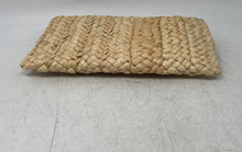 Load image into Gallery viewer, Unbranded Womens Beige Woven Straw Flap Mini Envelope Clutch Purse
