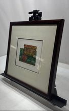 Load image into Gallery viewer, Anna Nicholson Serigraph Wooden Framed San Juan Y Flor Art Painting
