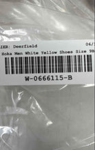 Load image into Gallery viewer, Hoka One One Womens Clifton 8 1119394 BDBW White Yellow Sneaker Shoes Size 9B
