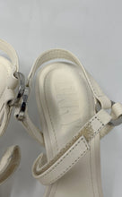 Load image into Gallery viewer, DKNY Womens Rance K1300867 White Leather Stiletto Ankle Strap Sandals Size 6.5M
