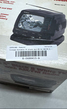 Load image into Gallery viewer, Vintage World Model 00815 Black White 5.5 Inch AM/FM Portable TV Radio
