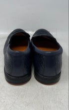 Load image into Gallery viewer, Tomas &amp; Vine Mens Barlow Dark Blue Slip-On Penny Loafer Shoes Size 10.5
