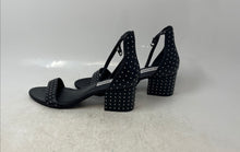 Load image into Gallery viewer, Steve Madden Womens Irenee Black Studded Block Ankle Strap Sandals Size 7M
