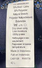 Load image into Gallery viewer, Lauren Ralph Lauren Mens Blue Long Sleeve Notch Lapel Two-Button Blazer Size 42L
