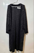 Load image into Gallery viewer, Karl Lagerfeld Paris Womens Black Collarless Open Front Cardigan Sweater Size XL
