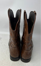 Load image into Gallery viewer, Mens Brown Leather Embroidered Square Toe Western Cowboy Boots Size 11.5
