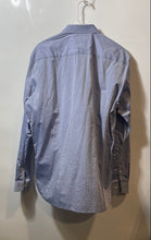 Load image into Gallery viewer, Ted Baker Endurance Mens Blue Geometric Cotton Slim Fit Dress Shirt Size 16.5
