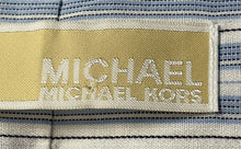 Load image into Gallery viewer, Michael Kors Mens Blue White Striped Cotton Dress Shirt Size XL 17 1/2 34/35
