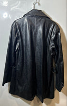 Load image into Gallery viewer, FU DA Womens Black Crocodile Embossed Double-Breasted Trench Coat Size XL
