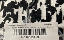Load image into Gallery viewer, Kate Spade New York Womens Black And White Printed A-Line Dress Size XS
