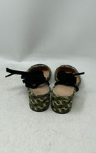 Load image into Gallery viewer, J.Crew Womens Multicolor Printed Leather Ankle Strap Block Mule Heels Size 11
