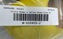 Load image into Gallery viewer, Clizia Womens Yellow Round Toe Block Mary Jane Ballet Flats Size 39

