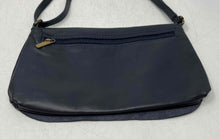 Load image into Gallery viewer, Unbranded Womens Navy Blue Leather Outer Inner Pocket Small Crossbody Bag
