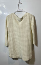 Load image into Gallery viewer, Tommy Hilfiger Womens White Cotton Boat Neck 3/4 Sleeve Pullover Sweater Size S
