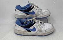 Load image into Gallery viewer, Nike Boys Full Force Low FV5929-102 White Blue Lace-Up Sneakers Shoes Size 4.5Y
