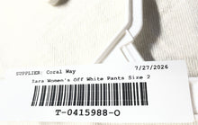 Load image into Gallery viewer, Zara Womens Off White Denim Light Wash High-Rise Straight Jeans Pants Size 2
