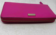 Load image into Gallery viewer, Kate Spade Womens Dark Pink Saffiano Leather Continental Zip-Around Wallet
