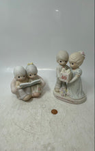 Load image into Gallery viewer, Precious Moments Memories Of Wedding &amp; 50th Anniversary 2 Pcs Ceramic Figurine
