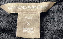 Load image into Gallery viewer, Banana Republic Womens Black Long Sleeve Crew Neck Back Button Blouse Top Sz SP
