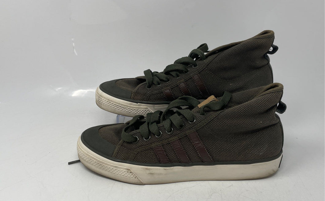 Adidas Mens Nizza Green White Lace-Up Round Toe Low Top Sneaker Shoes Size 8