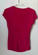 Load image into Gallery viewer, New York &amp; Company Womens Pink Short Sleeve Blouse Top Size XS
