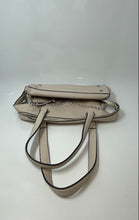 Load image into Gallery viewer, BCBGeneration Womens Beige Leather Double Strap Bottom Studs Shoulder Handbag
