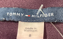 Load image into Gallery viewer, Tommy Hilfiger Womens Wine Black Sleeveless Knee-Length A-Line Dress Size 8
