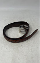 Load image into Gallery viewer, Cremieux Mens Brown Silver-Tone Buckle Animal Print Dress Belt
