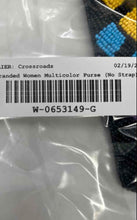 Load image into Gallery viewer, Unbranded Womens Multicolor Beaded Zip Top Evening Clutch Bag No Strap
