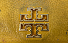 Load image into Gallery viewer, Authentic Tory Burch Womens Britten Yellow Zip-Around Wallet Stained Worm
