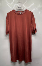 Load image into Gallery viewer, Asos Womens Brown Short Sleeve Crew Neck Pullover T-Shirt Dress Size 6

