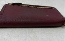 Load image into Gallery viewer, Michael Kors Womens Wine Red Saffiano Leather ID Window Bifold Wallet
