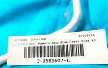 Load image into Gallery viewer, US Polo Assn. Womens Aqua Blue Short Sleeve Collared Polo Dress Size XS
