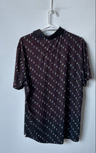 Load image into Gallery viewer, Original Penguin Mens Brown &amp; Black Printed Short Sleeve Golf Polo Shirt Size M
