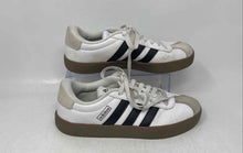 Load image into Gallery viewer, Adidas Womens VL Court 3.0 White Brown Leather Lace-Up Sneaker Shoes Size 7.5
