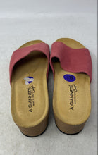 Load image into Gallery viewer, A. Giannetti Womens Pink Suede Open Toe Slip-On Slide Sandals Size 8.5
